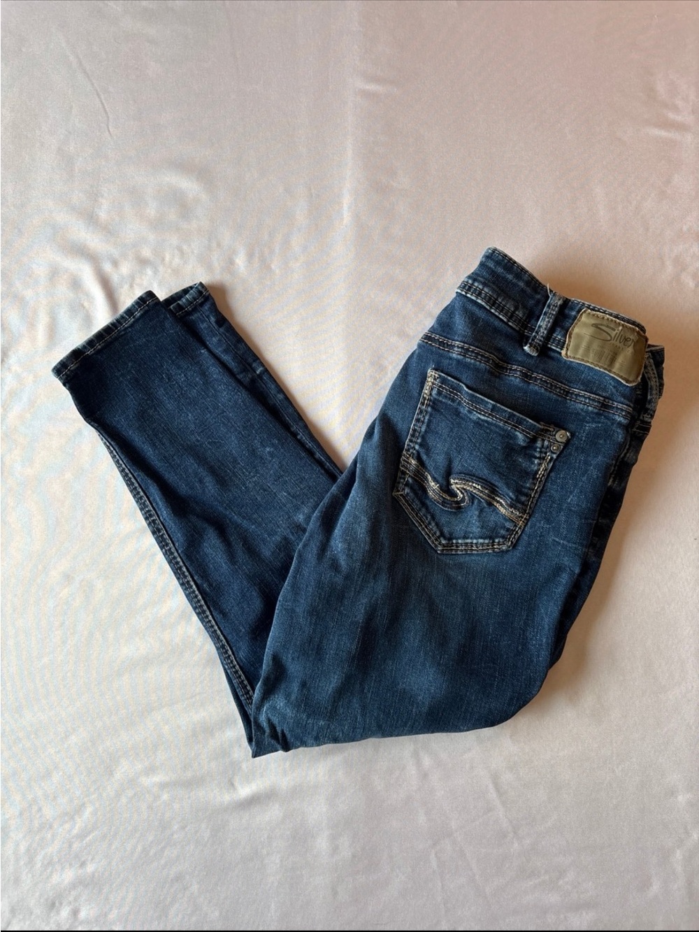 Silver Jeans Skinny Jeans in Deep Blue Wash